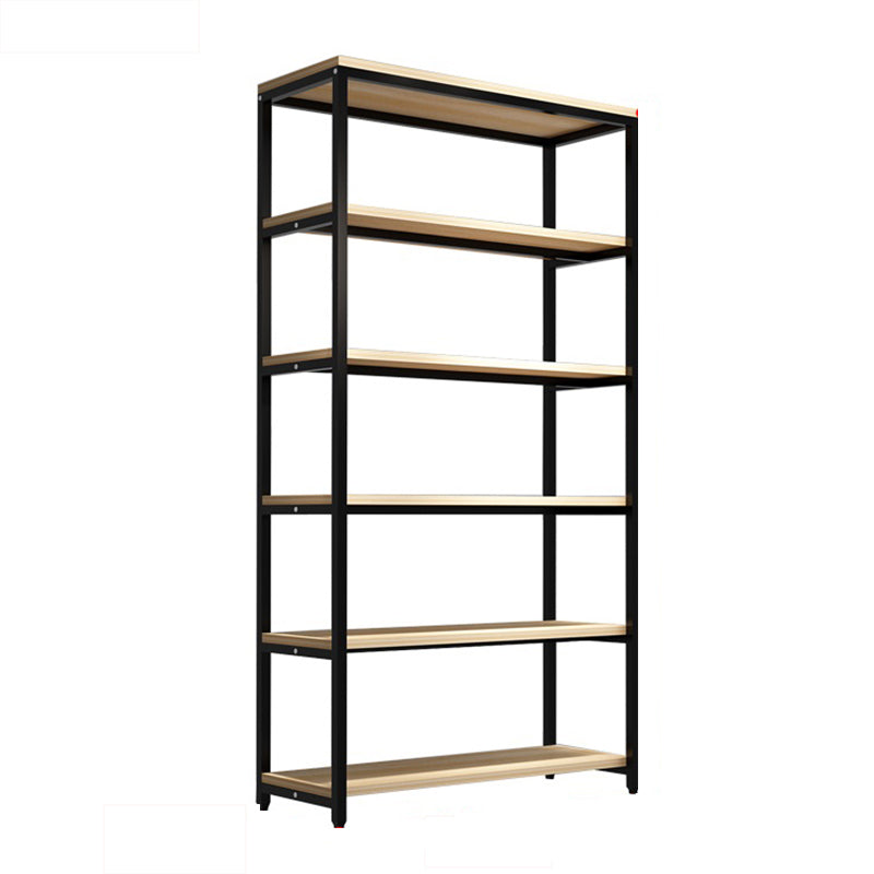 Metal Etagere Bookcase Industrial Open Back Book Shelf with Shelves for Office and Home