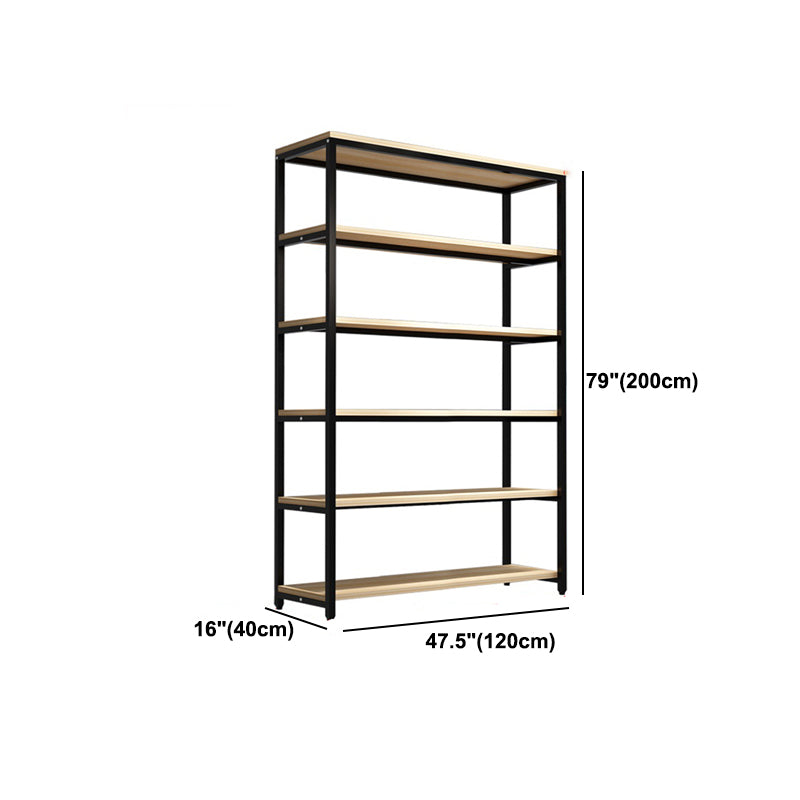 Metal Etagere Bookcase Industrial Open Back Book Shelf with Shelves for Office and Home