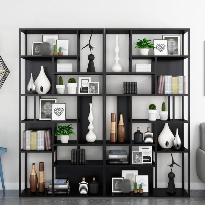 Modern Style Metal Bookshelf Open Etagere Shelf Bookcase for Office