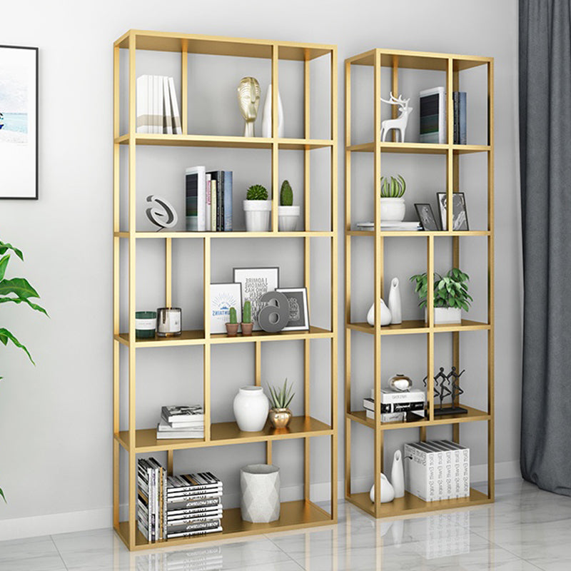 Modern Style Metal Bookshelf Open Etagere Shelf Bookcase for Office