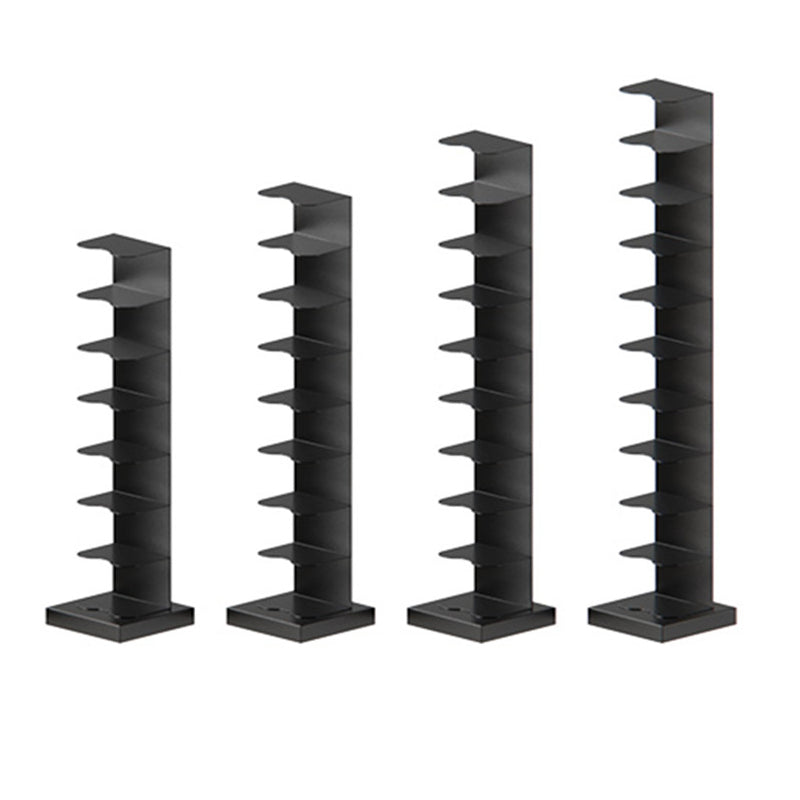 White and Black Corner Bookshelf Closed Back Contemporary Iron Bookshelf