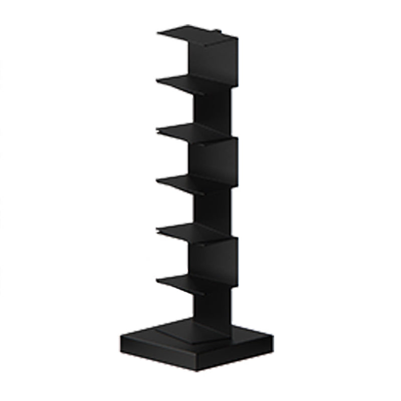 Closed Metal Bookcase Modern Geometry Shelves for Study Room