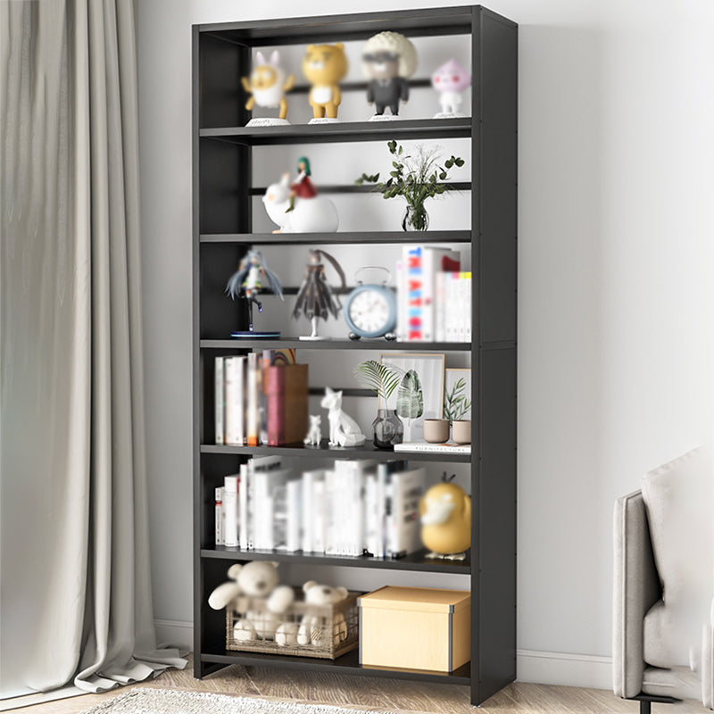 Modern Metal Bookshelf Open Shelf Bookcase with Rectangular Shelves