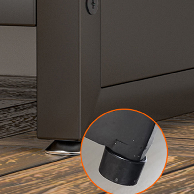 Modern Metal Bookshelf Open Shelf Bookcase with Rectangular Shelves