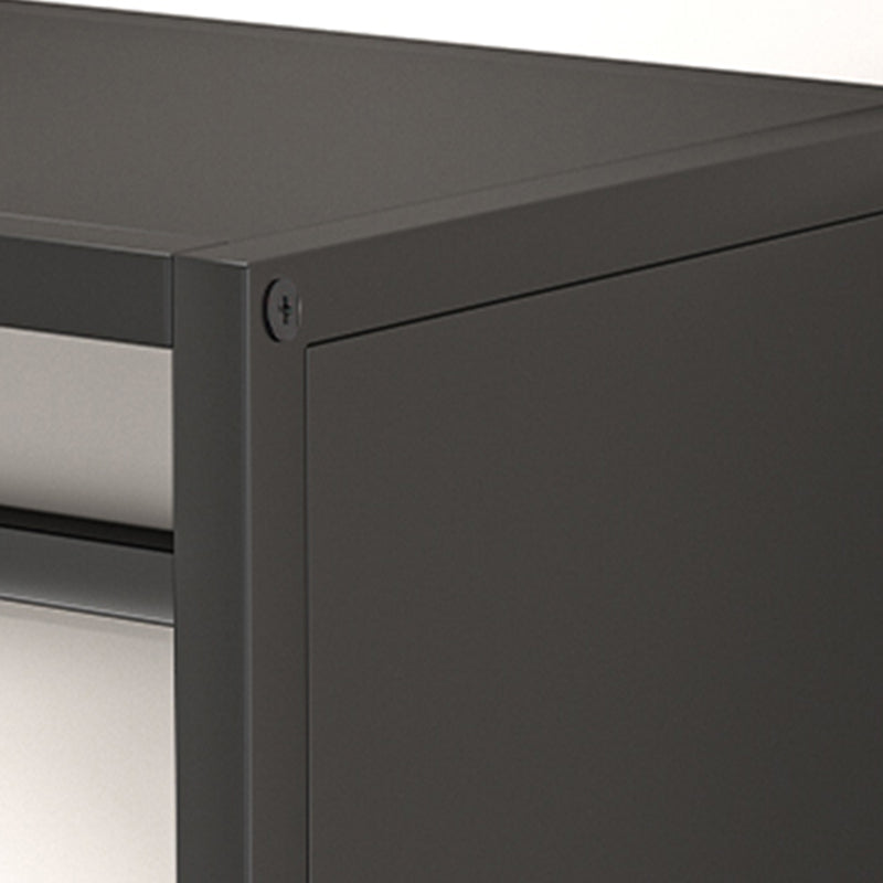 Modern Metal Bookshelf Open Shelf Bookcase with Rectangular Shelves