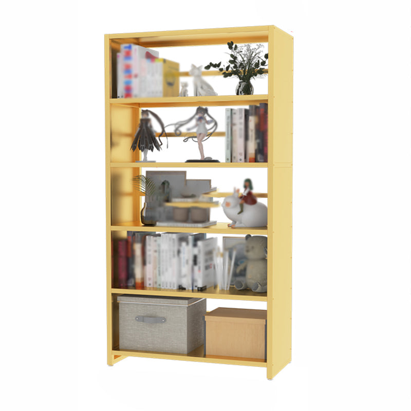 Modern Metal Bookshelf Open Shelf Bookcase with Rectangular Shelves