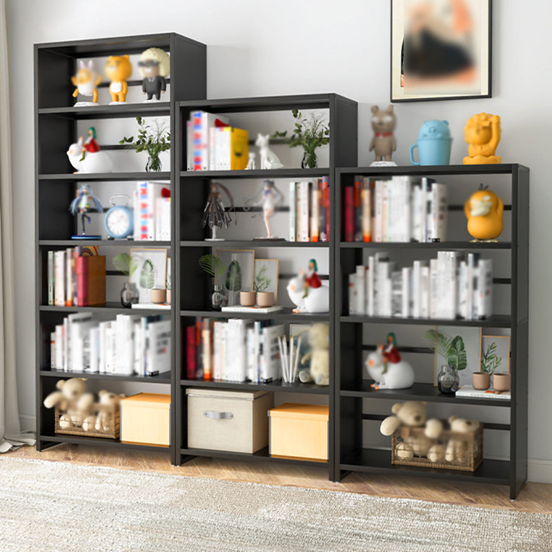 Modern Metal Bookshelf Open Shelf Bookcase with Rectangular Shelves