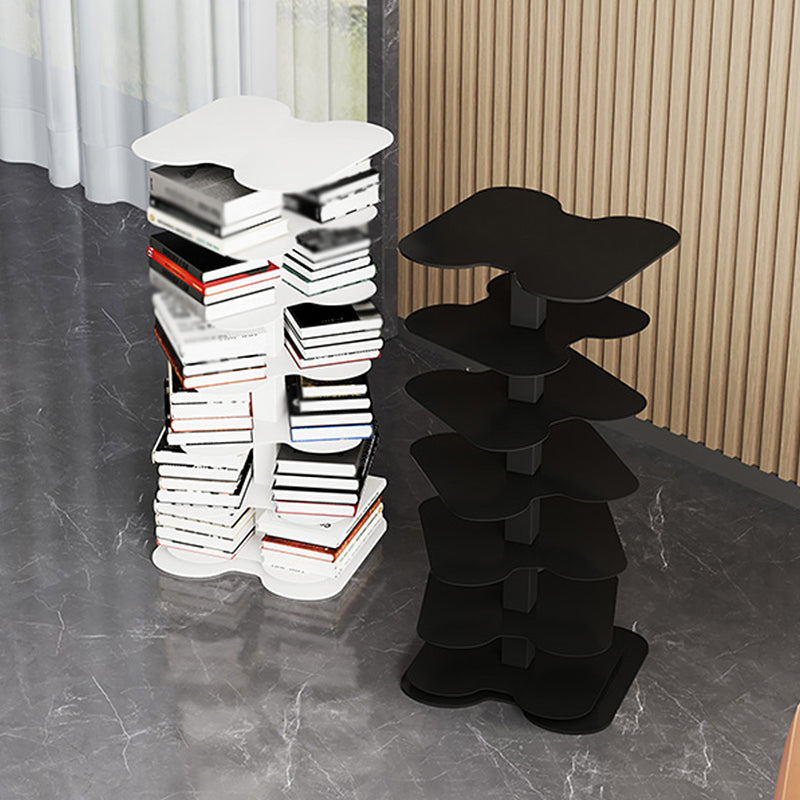 Metal Bookcase Minimalist Style Free Form Shelf for Study Room