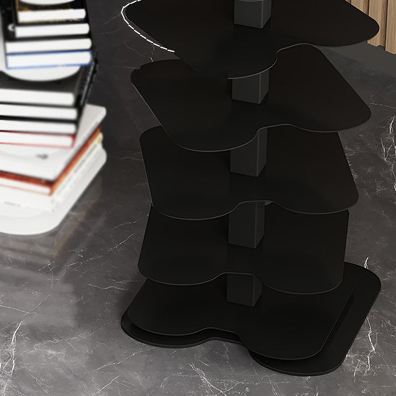 Metal Bookcase Minimalist Style Free Form Shelf for Study Room