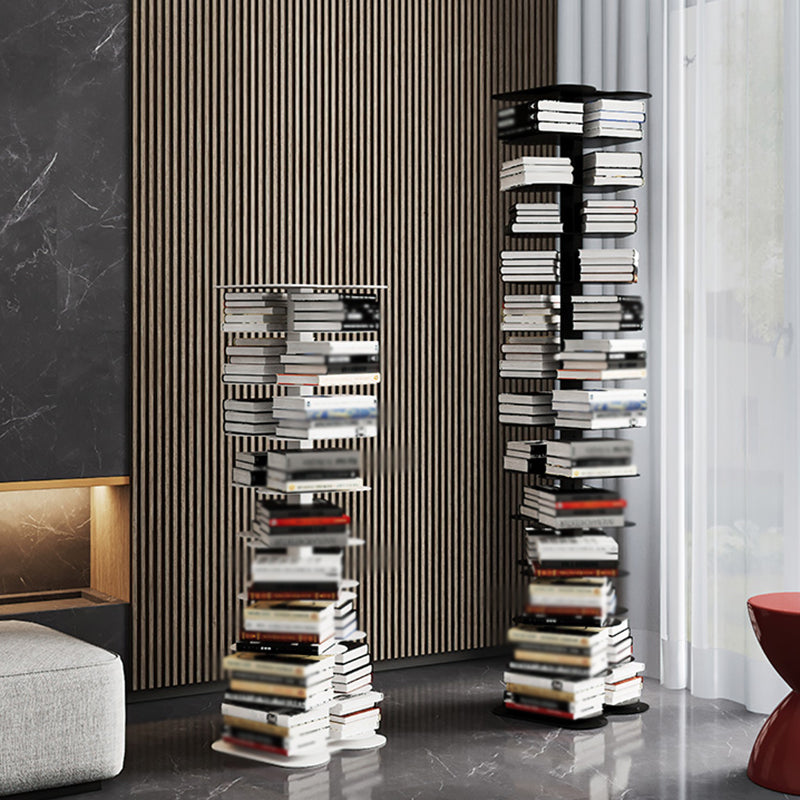 Metal Bookcase Minimalist Style Free Form Shelf for Study Room