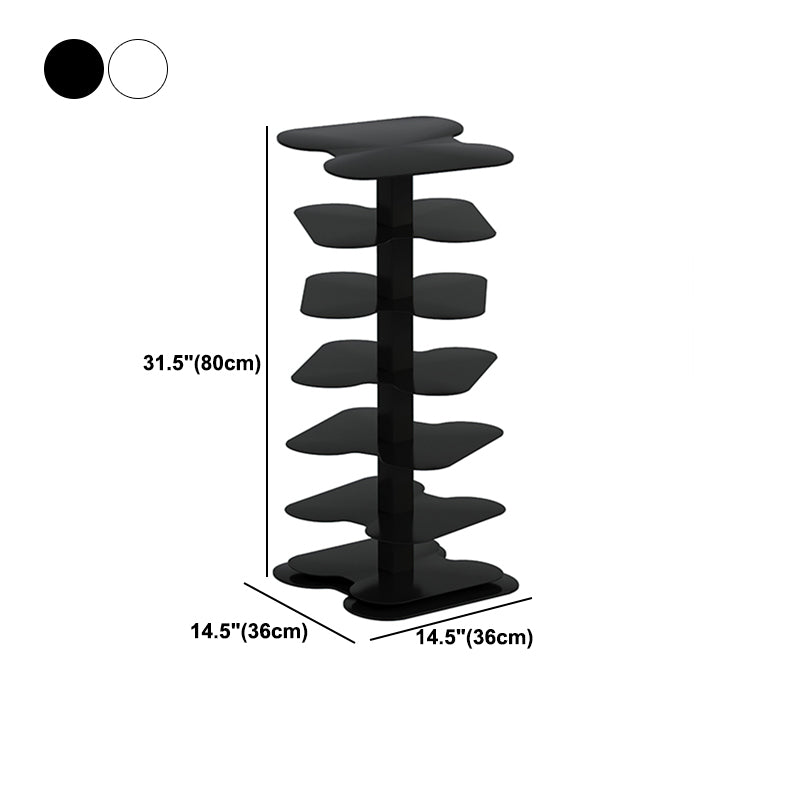 Metal Bookcase Minimalist Style Free Form Shelf for Study Room