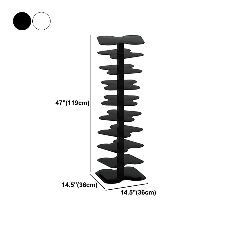 Metal Bookcase Minimalist Style Free Form Shelf for Study Room