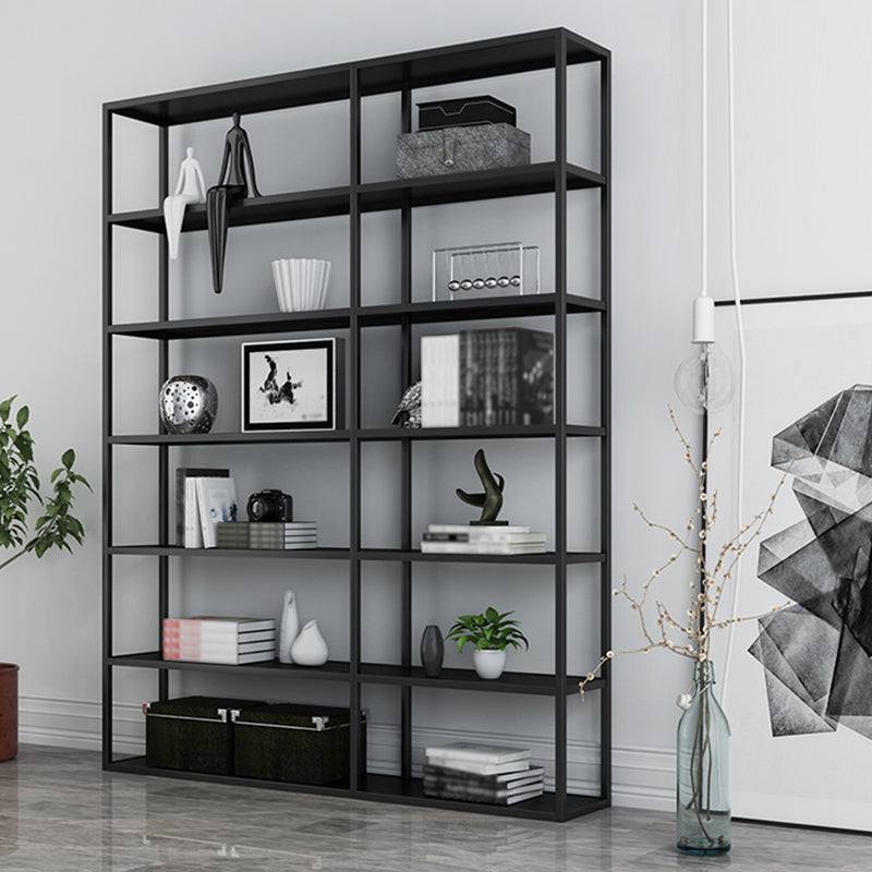 Minimalist Style Open Shelf Bookcase with Rectangular Shelve