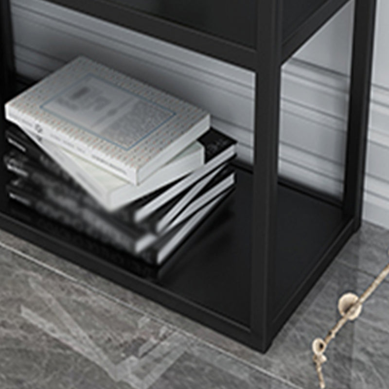 Minimalist Style Open Shelf Bookcase with Rectangular Shelve
