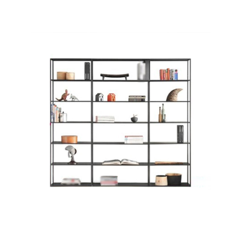 Minimalist Style Open Shelf Bookcase with Rectangular Shelve