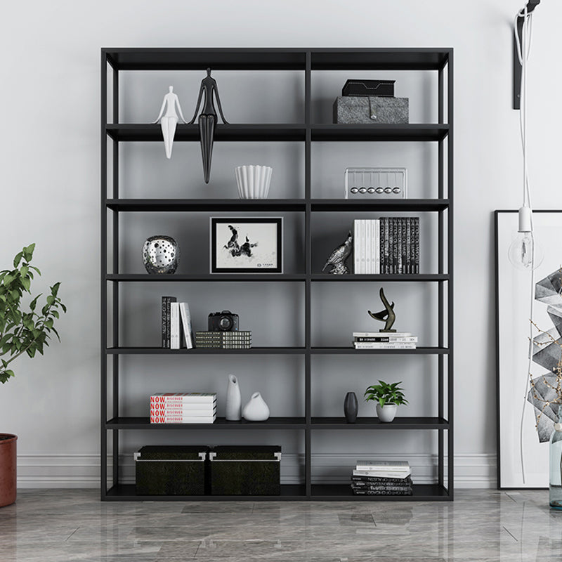 Minimalist Style Open Shelf Bookcase with Rectangular Shelve
