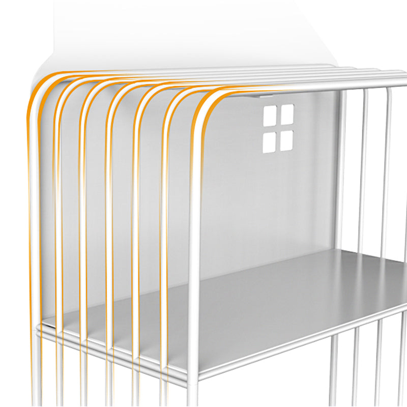 Modern Style Metal Bookshelf Etagere Open Shelf Bookcase for Home