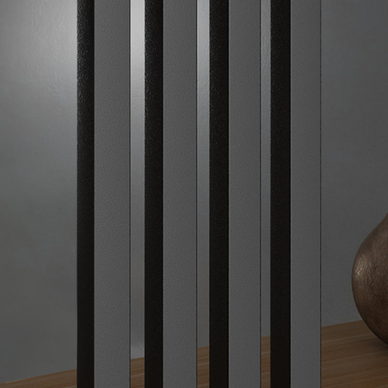 Industrial Style Bookshelf Open Shelf Vertical Metal Shelf with Rectangular Shelves