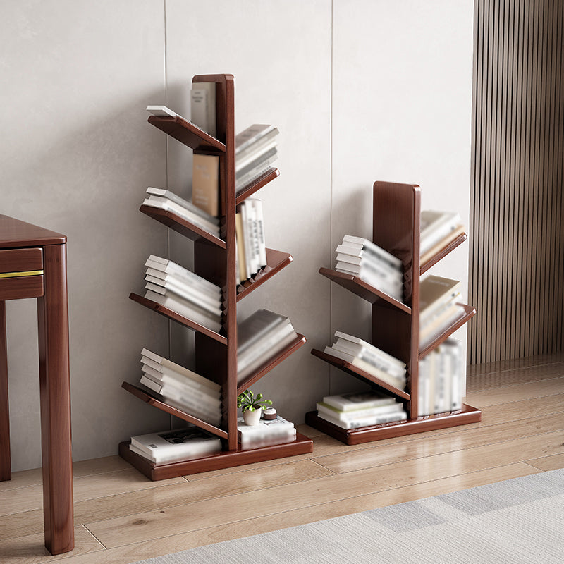 Zeitgenössischer Etagere Bücherregal Holz Open Back Bookshelp für Zuhause