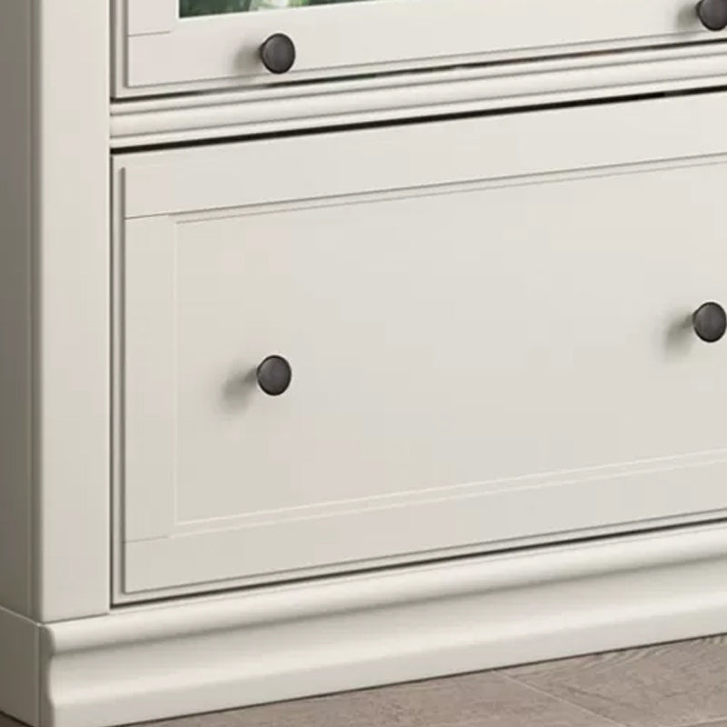 Contemporary Barrister Bookcase Closed Back Bookshelf with Drawer