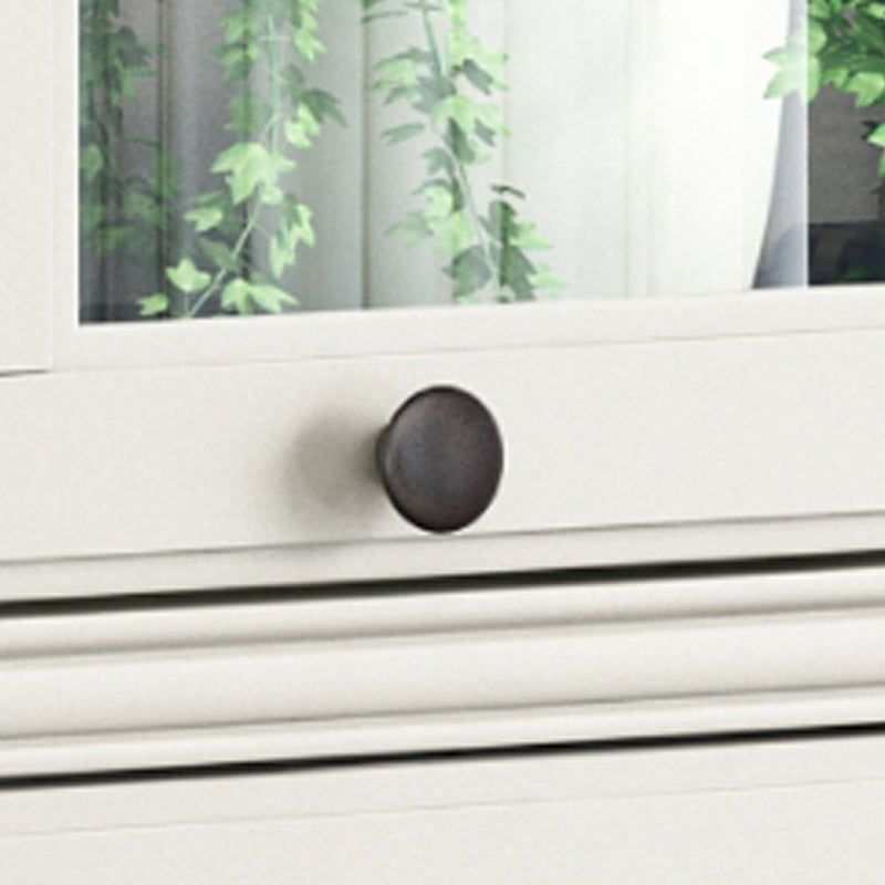 Contemporary Barrister Bookcase Closed Back Bookshelf with Drawer