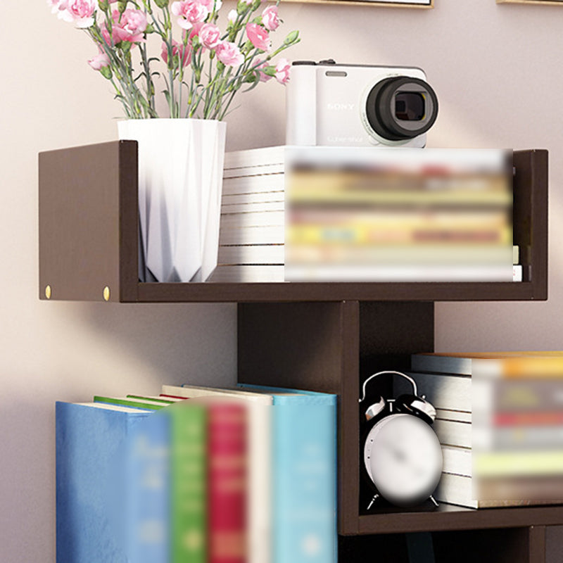 Contemporary Style Bookshelf Open Bookcase for Study Room and Home Office