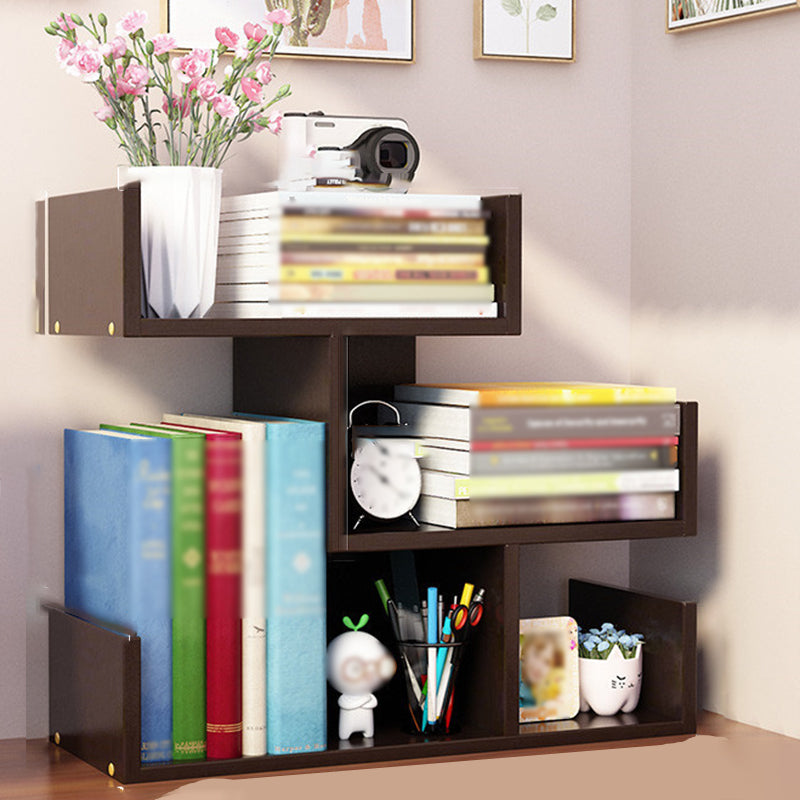 Contemporary Style Bookshelf Open Bookcase for Study Room and Home Office