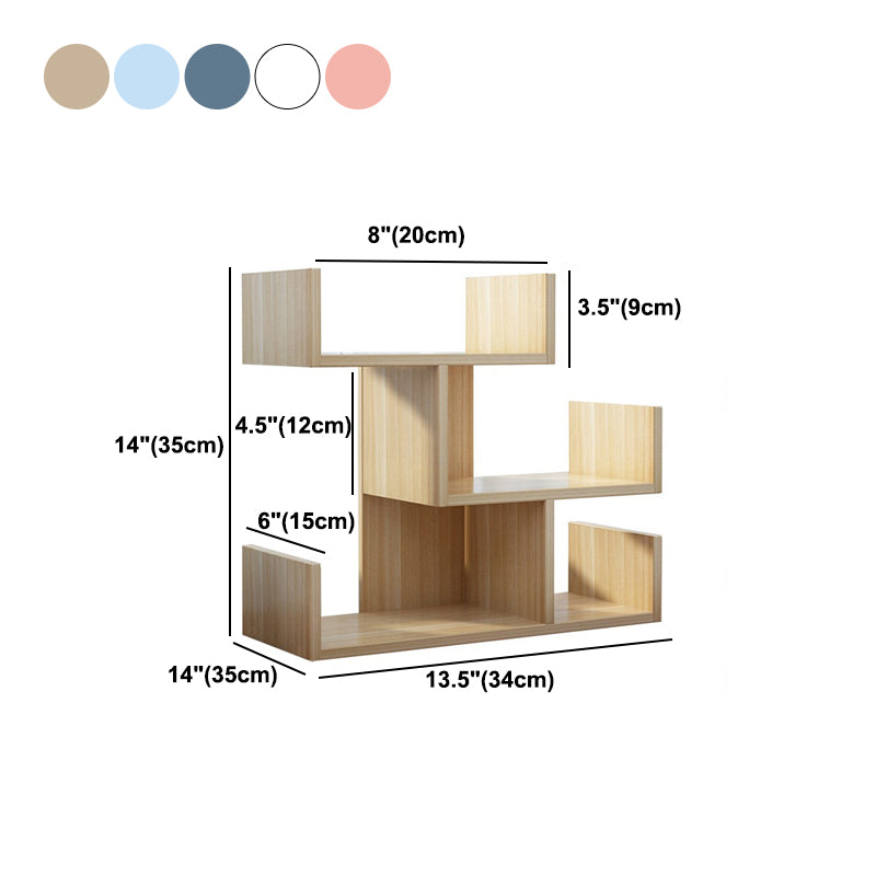 Contemporary Style Bookshelf Open Bookcase for Study Room and Home Office