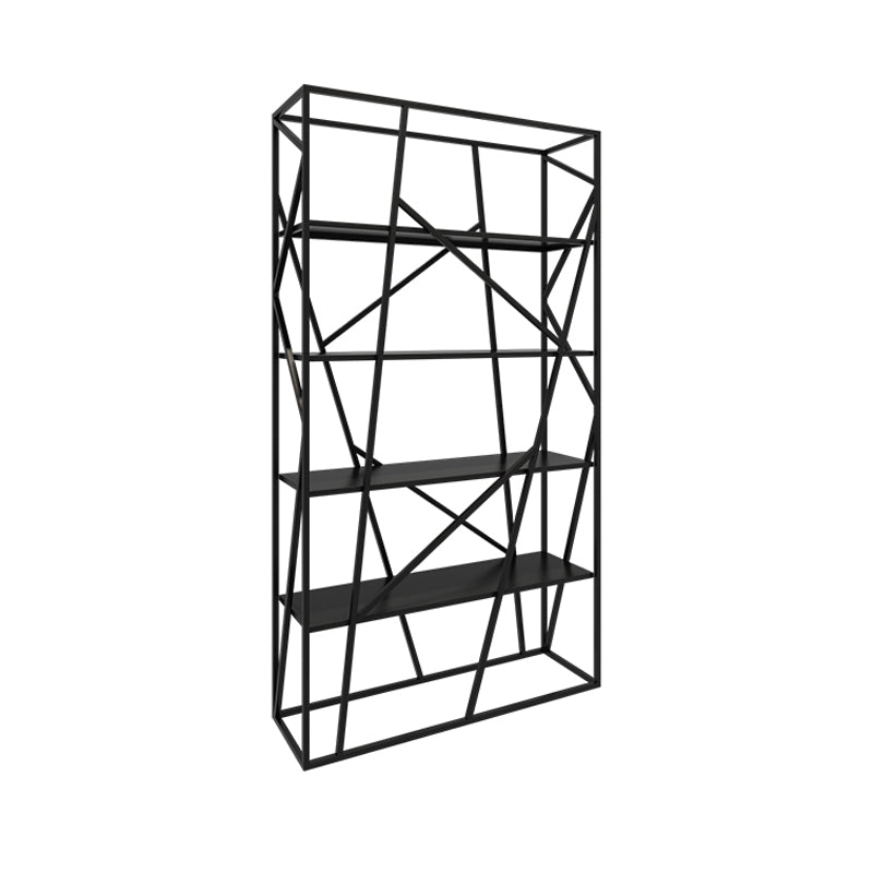 Open Metal Etagere Bookcase Contemporary Rectangular Shelf Bookcase