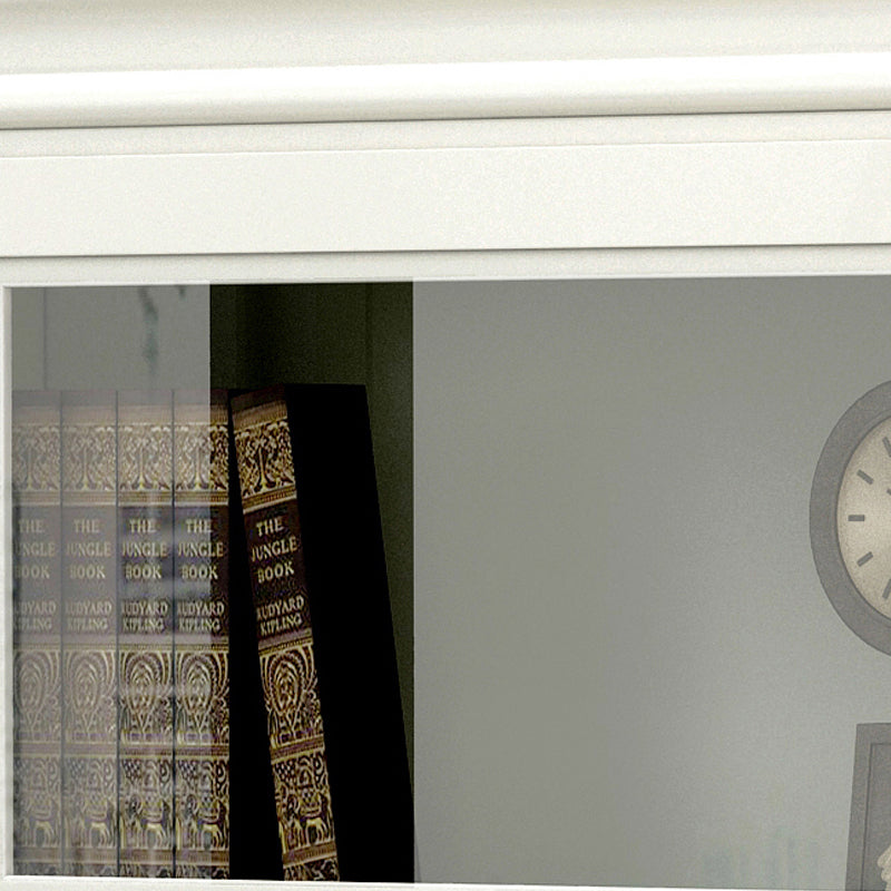 Wooden Barrister Bookcase Modern Closed Back Bookcase for Home Office