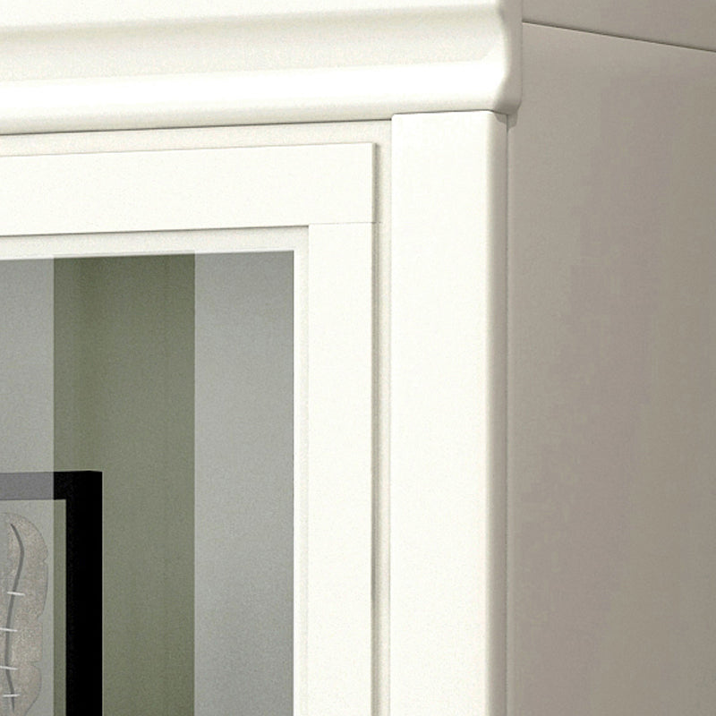 Wooden Barrister Bookcase Modern Closed Back Bookcase for Home Office