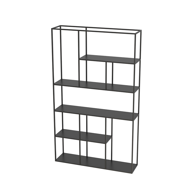 Minimalist Open Metal Etagere Bookcase with Rectangular Shelves Bookcase