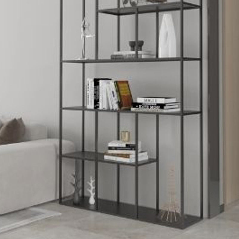 Minimalist Open Metal Etagere Bookcase with Rectangular Shelves Bookcase