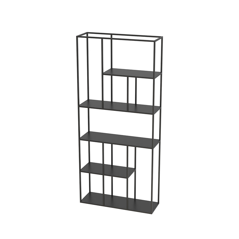 Minimalist Open Metal Etagere Bookcase with Rectangular Shelves Bookcase