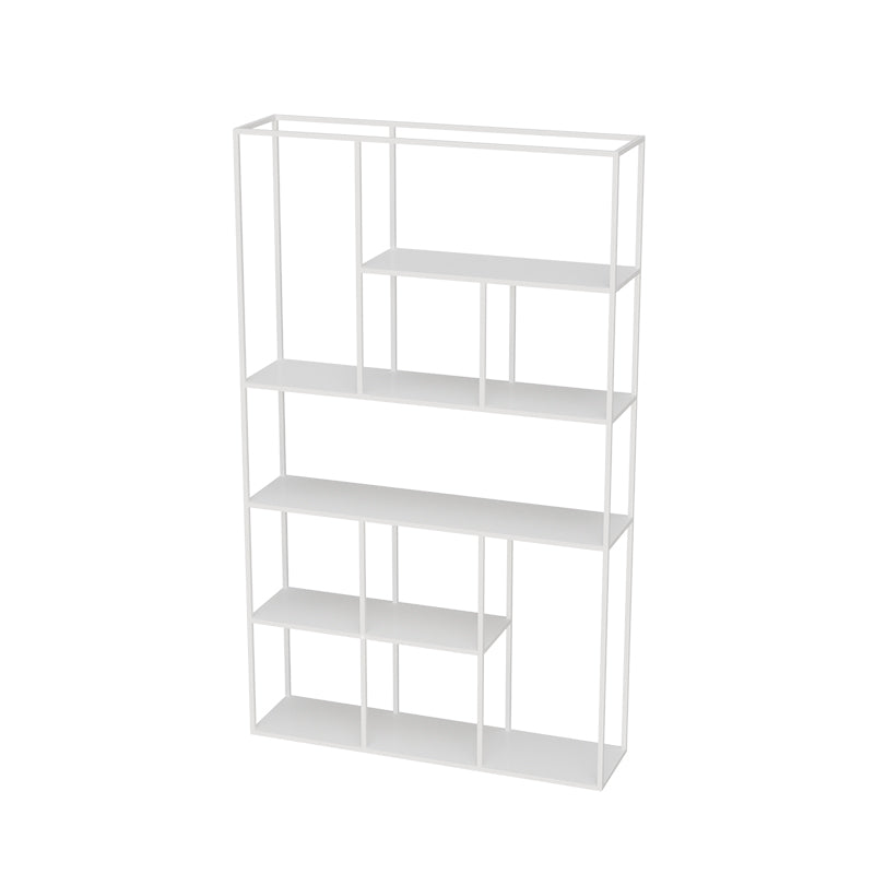 Minimalist Open Metal Etagere Bookcase with Rectangular Shelves Bookcase