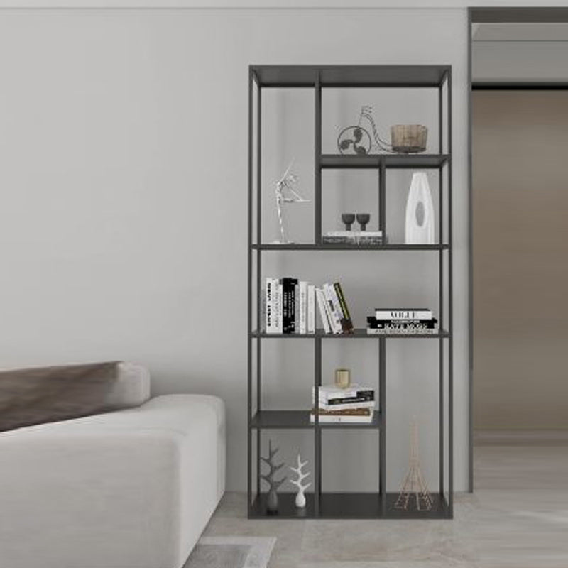 Minimalist Open Metal Etagere Bookcase with Rectangular Shelves Bookcase