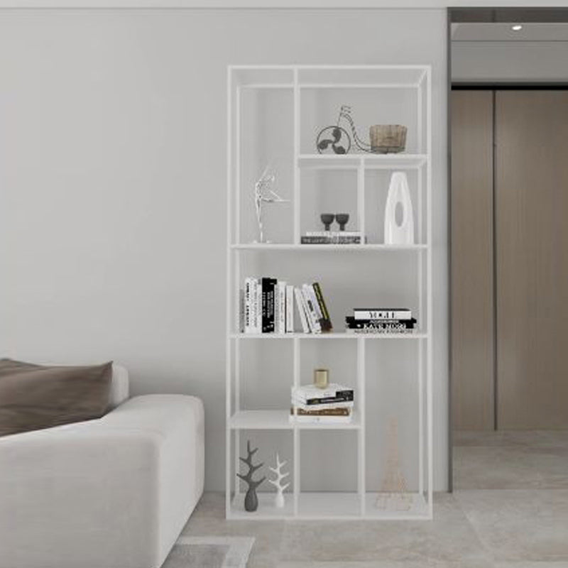 Minimalist Open Metal Etagere Bookcase with Rectangular Shelves Bookcase