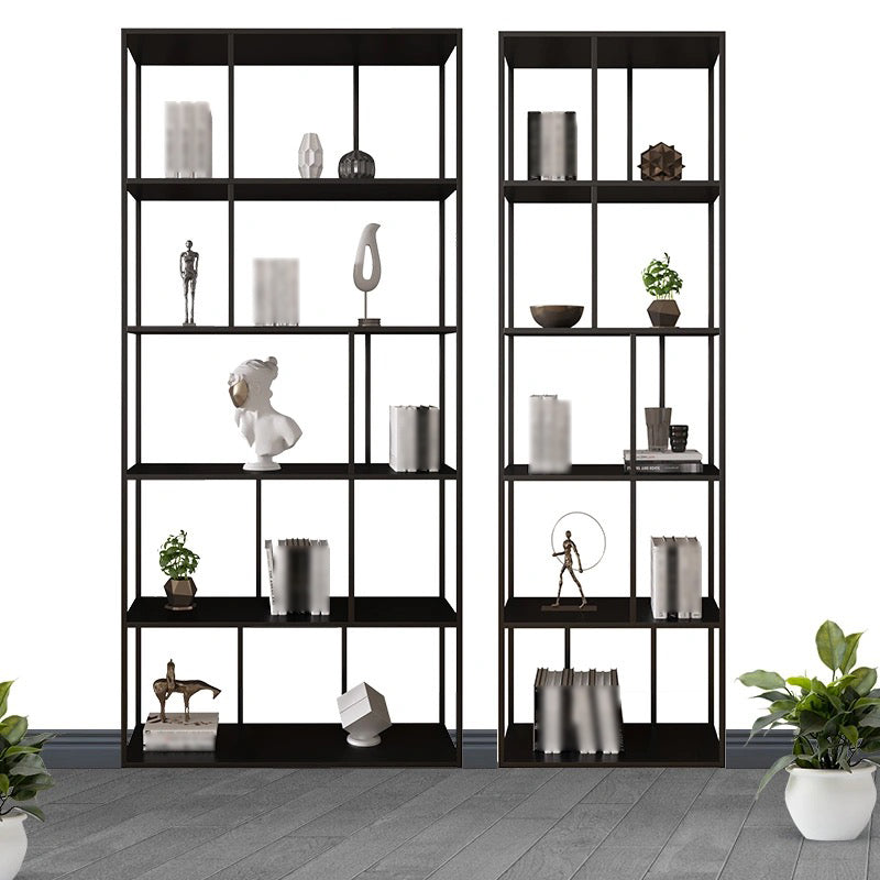 Modern Style Metal Bookshelf Open Shelf Bookcase for Study Room