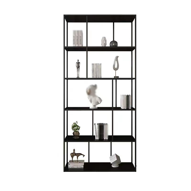 Modern Style Metal Bookshelf Open Shelf Bookcase for Study Room