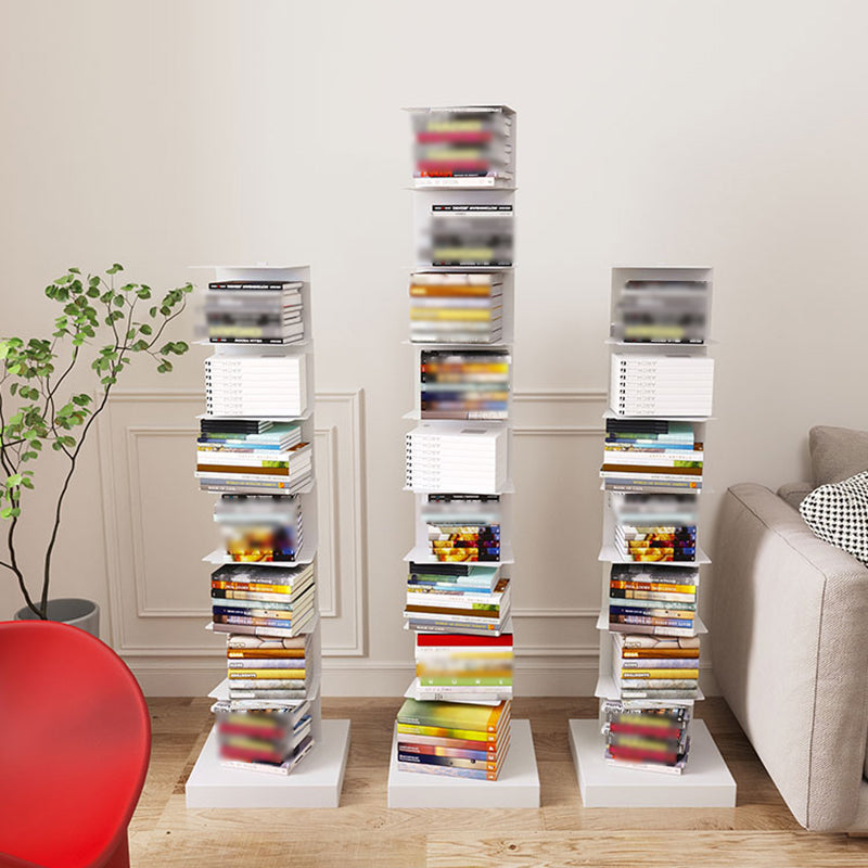 Moderne Edelstahl -Bücherregal vertikales Regalbuch für den Studienraum