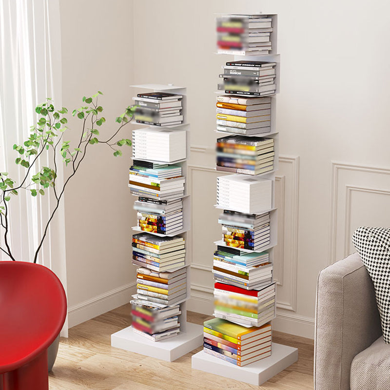 Moderne Edelstahl -Bücherregal vertikales Regalbuch für den Studienraum