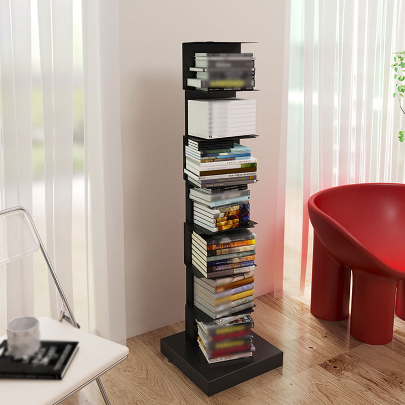 Moderne Edelstahl -Bücherregal vertikales Regalbuch für den Studienraum