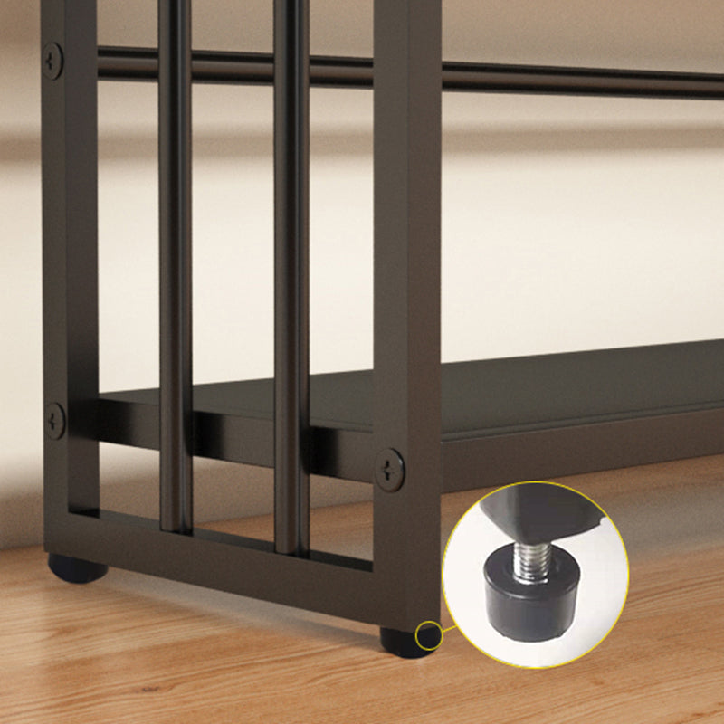 Modern Style Metal Bookshelf Vertical Open Shelf Bookcase for Study Room