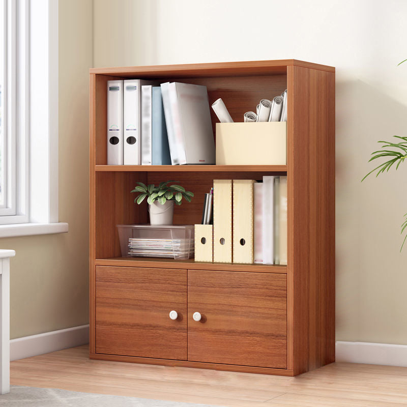Manufactured Wood Standard Bookcase Contemporary Bookcase With Doors