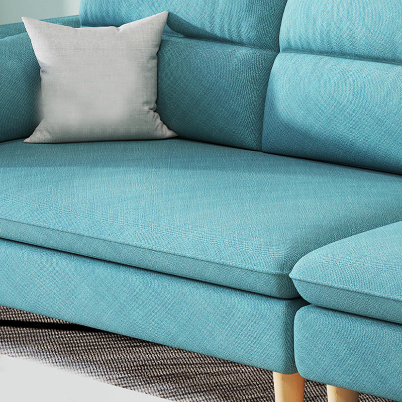 4-Seater Square Arm Sofa 92.1"/106.3" Wide Cushions Extra Long Slipcovered Sofa