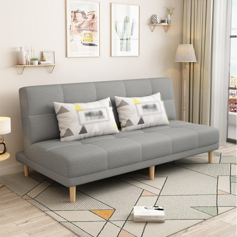 Armless Settee 27.55" W Modern Convertible Sleeper Sofa for Living Room