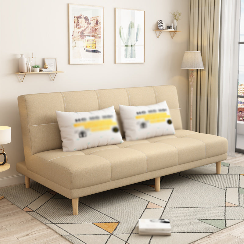 Armless Settee 27.55" W Modern Convertible Sleeper Sofa for Living Room