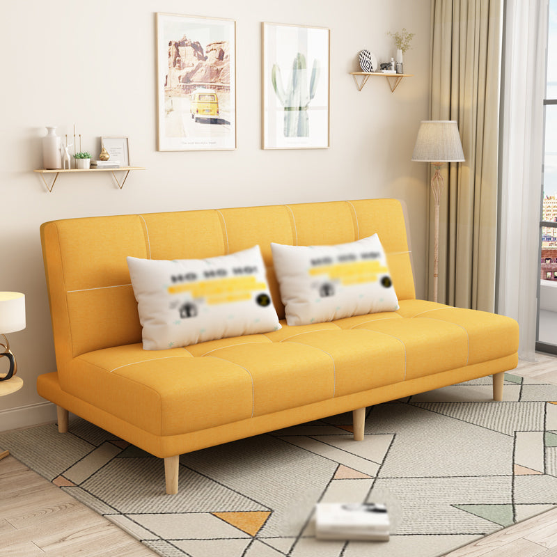 Armless Settee 27.55" W Modern Convertible Sleeper Sofa for Living Room