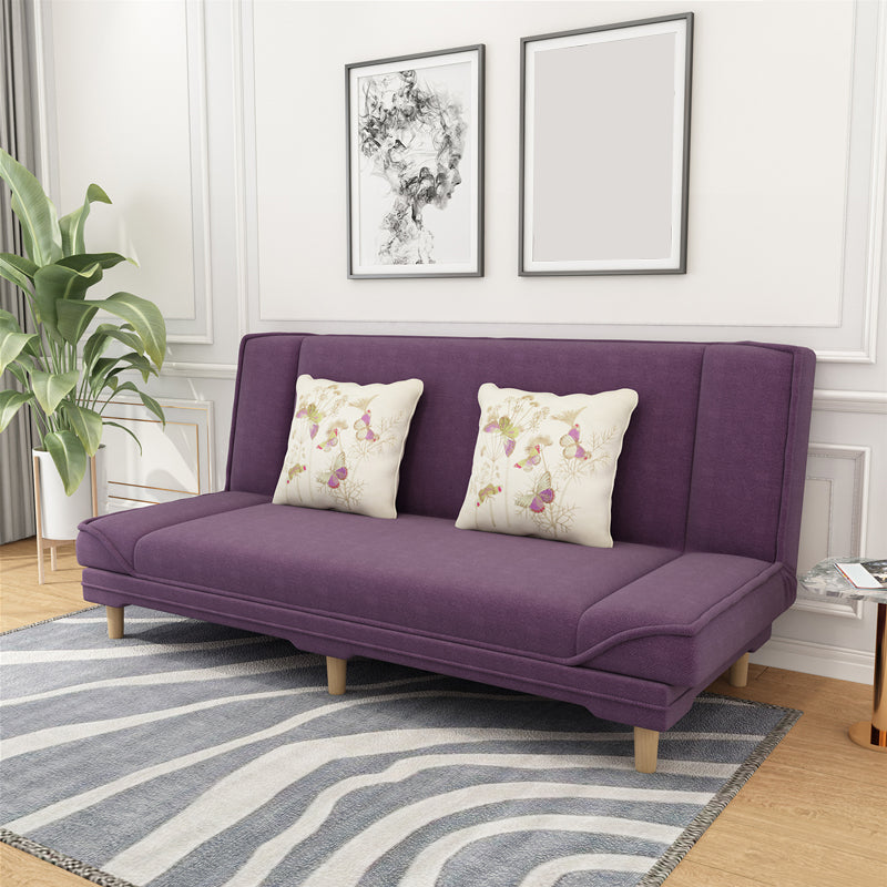 Moderner armloser Sofa mit Baumwollmischung 27,55 "W Cabrio Sleeper Sofa für Wohnzimmer