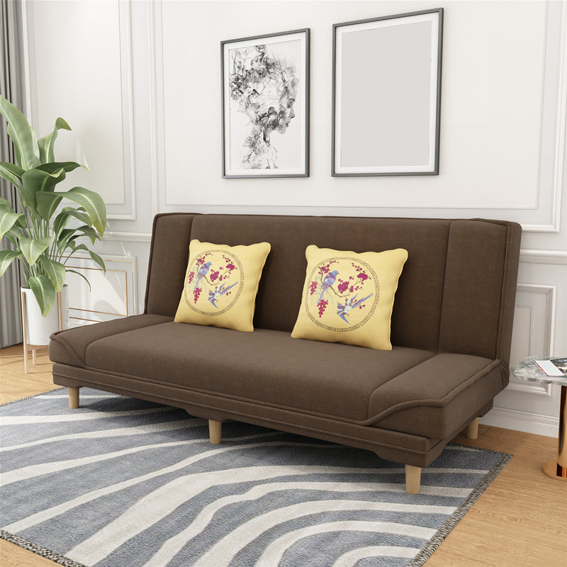 Moderner armloser Sofa mit Baumwollmischung 27,55 "W Cabrio Sleeper Sofa für Wohnzimmer